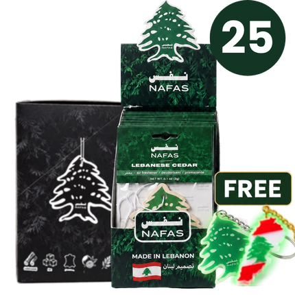 Lebanese Cedar Air Freshener + Sticker Pack
