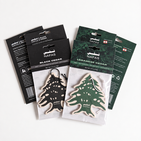 Lebanese Cedar Air Freshener + Sticker Pack