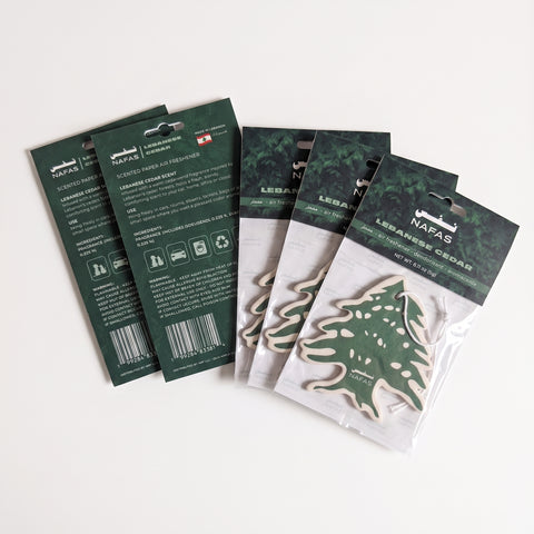 Lebanese Cedar Air Freshener + Sticker Pack