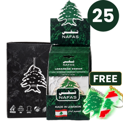 Lebanese Cedar Air Freshener + Sticker Pack
