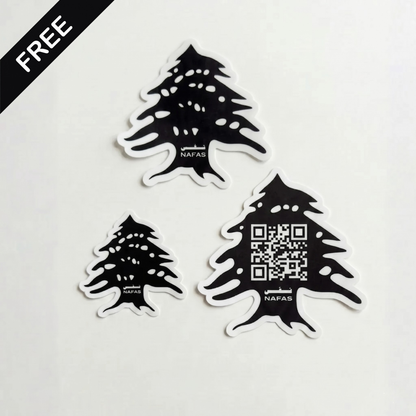 Black Cedar Air Freshener + Sticker Pack