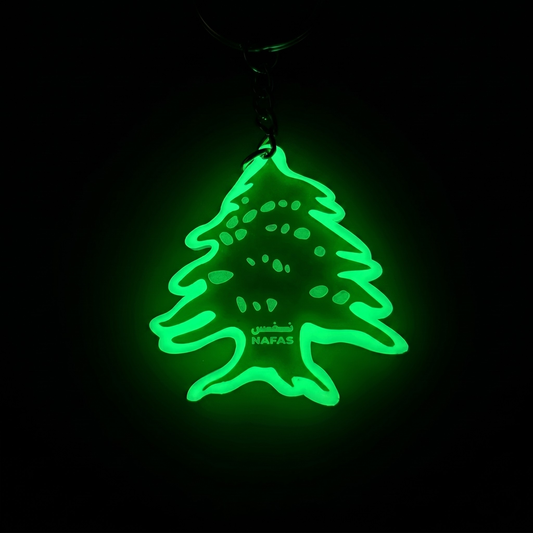 Glow in the Dark Cedar Keychain