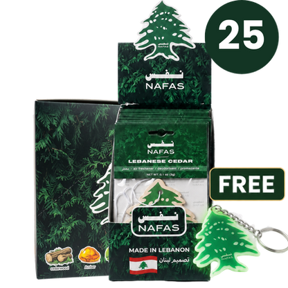 Lebanese Cedar Air Freshener + Sticker Pack