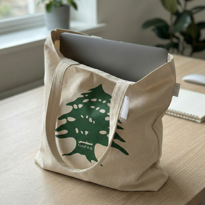 Natural Cotton Cedar Tote