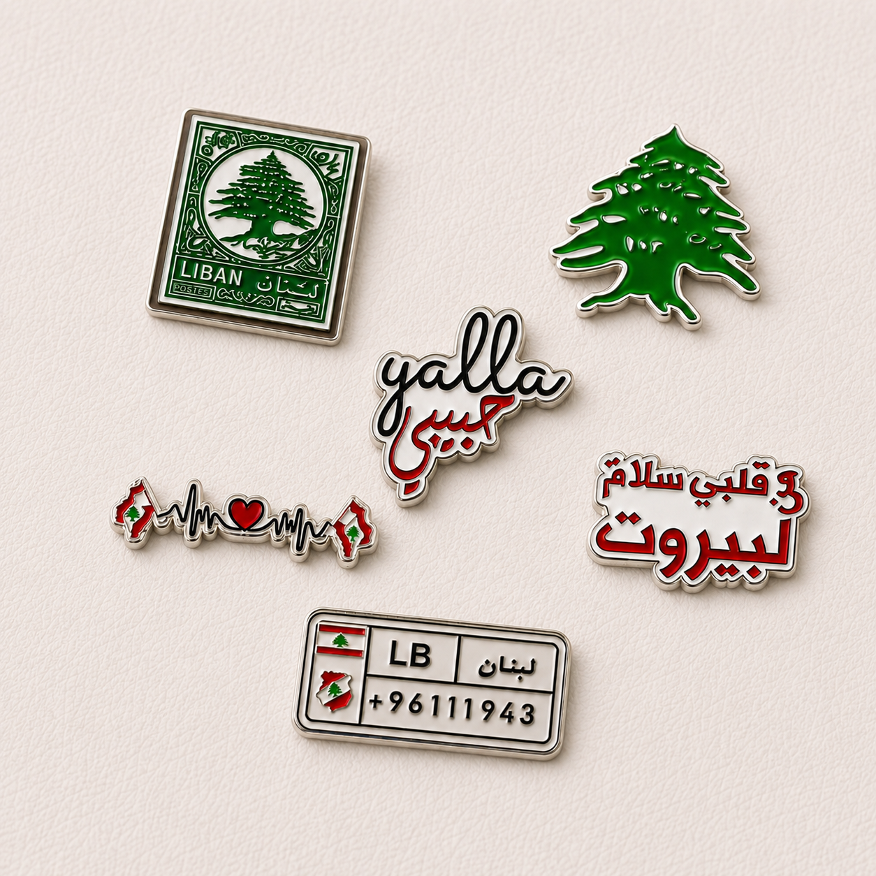 Lebanese Metal Stickers