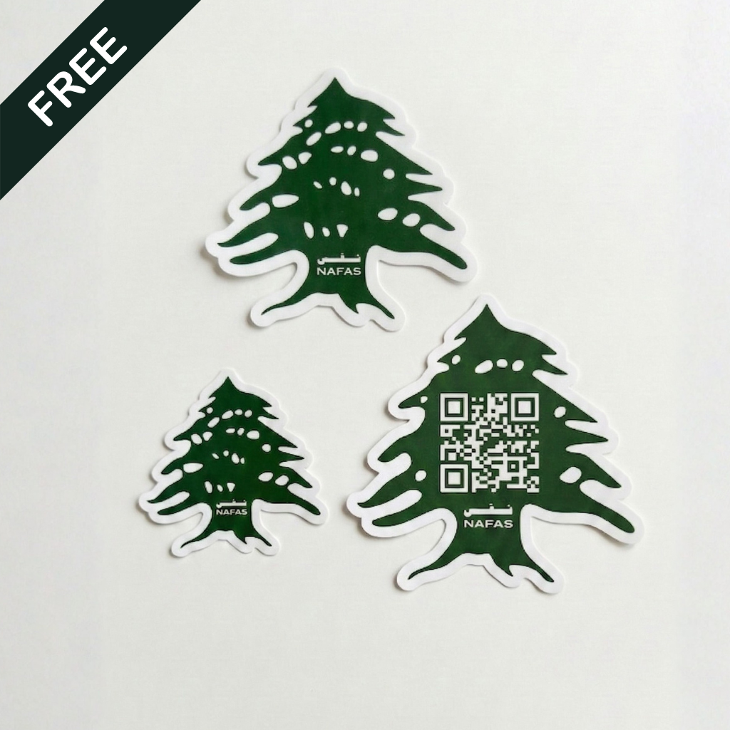 Lebanese Cedar Air Freshener + Sticker Pack