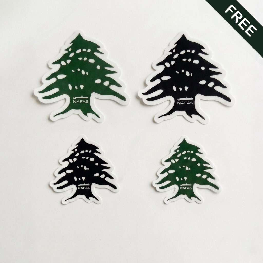 Lebanese Cedar Air Freshener + Sticker Pack