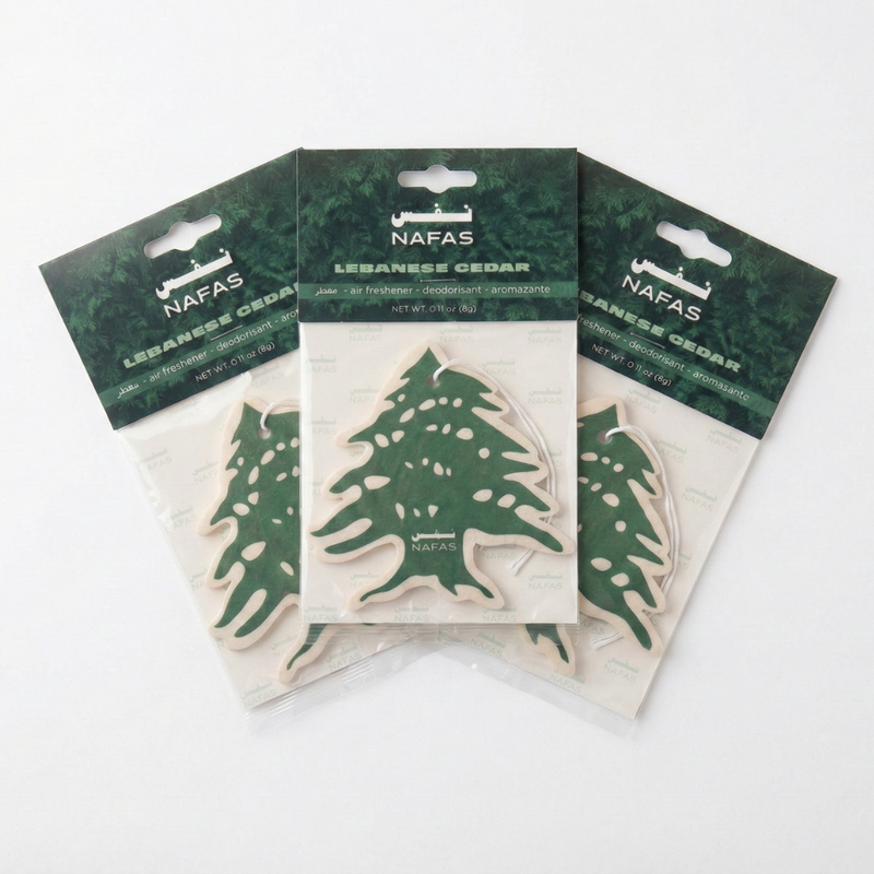 Lebanese Cedar Air Freshener + Sticker Pack