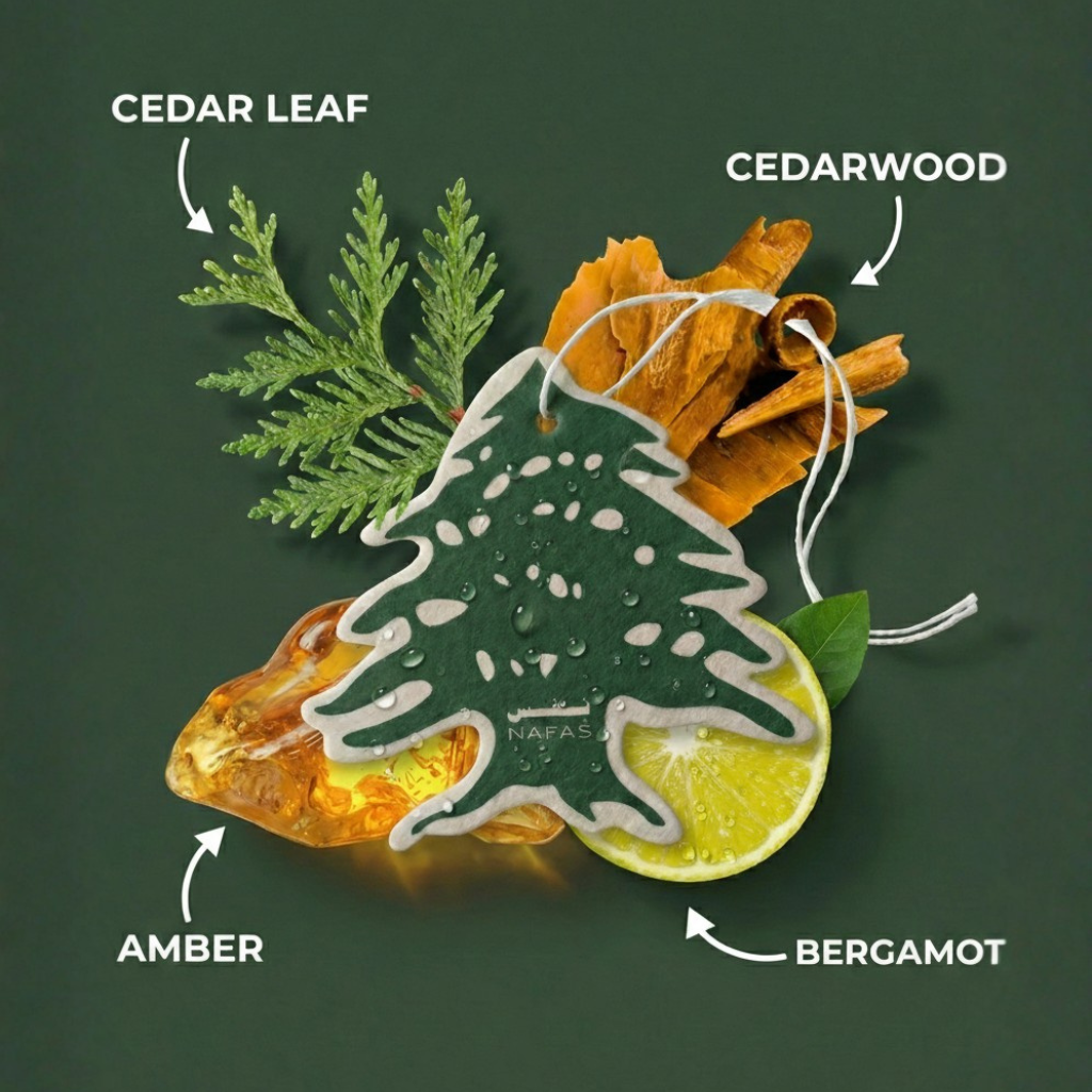 Lebanese Cedar Air Freshener + Sticker Pack