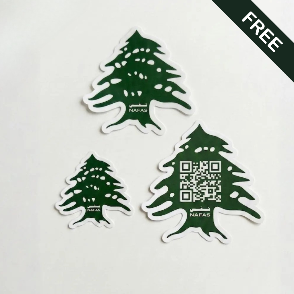 Lebanese Cedar Air Freshener + Sticker Pack