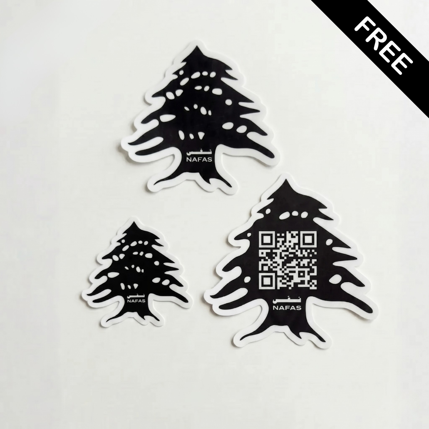 Black Cedar Air Freshener + Sticker Pack
