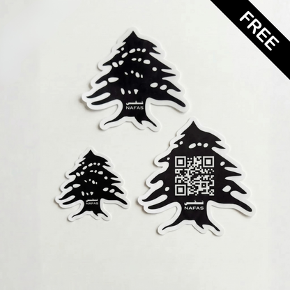 Black Cedar Air Freshener + Sticker Pack